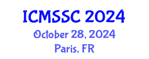 International Conference on Mathematics, Statistics and Scientific Computing (ICMSSC) October 28, 2024 - Paris, France