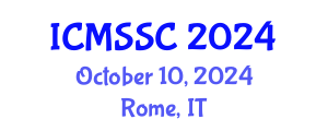 International Conference on Mathematics, Statistics and Scientific Computing (ICMSSC) October 10, 2024 - Rome, Italy