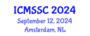 International Conference on Mathematics, Statistics and Scientific Computing (ICMSSC) September 12, 2024 - Amsterdam, Netherlands