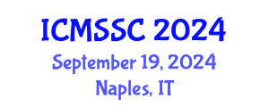 International Conference on Mathematics, Statistics and Scientific Computing (ICMSSC) September 19, 2024 - Naples, Italy