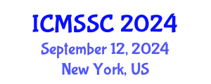 International Conference on Mathematics, Statistics and Scientific Computing (ICMSSC) September 12, 2024 - New York, United States