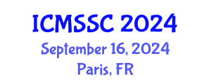 International Conference on Mathematics, Statistics and Scientific Computing (ICMSSC) September 16, 2024 - Paris, France