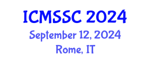 International Conference on Mathematics, Statistics and Scientific Computing (ICMSSC) September 12, 2024 - Rome, Italy