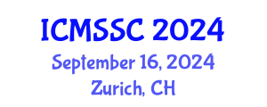 International Conference on Mathematics, Statistics and Scientific Computing (ICMSSC) September 16, 2024 - Zurich, Switzerland