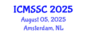 International Conference on Mathematics, Statistics and Scientific Computing (ICMSSC) August 05, 2025 - Amsterdam, Netherlands
