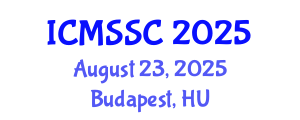International Conference on Mathematics, Statistics and Scientific Computing (ICMSSC) August 23, 2025 - Budapest, Hungary
