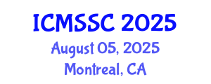 International Conference on Mathematics, Statistics and Scientific Computing (ICMSSC) August 05, 2025 - Montreal, Canada