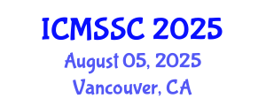International Conference on Mathematics, Statistics and Scientific Computing (ICMSSC) August 05, 2025 - Vancouver, Canada