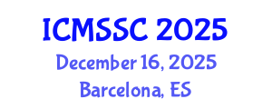 International Conference on Mathematics, Statistics and Scientific Computing (ICMSSC) December 16, 2025 - Barcelona, Spain