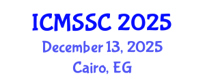 International Conference on Mathematics, Statistics and Scientific Computing (ICMSSC) December 13, 2025 - Cairo, Egypt