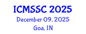International Conference on Mathematics, Statistics and Scientific Computing (ICMSSC) December 09, 2025 - Goa, India