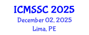International Conference on Mathematics, Statistics and Scientific Computing (ICMSSC) December 02, 2025 - Lima, Peru