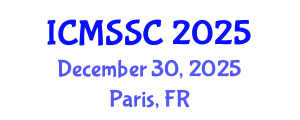 International Conference on Mathematics, Statistics and Scientific Computing (ICMSSC) December 30, 2025 - Paris, France