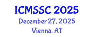 International Conference on Mathematics, Statistics and Scientific Computing (ICMSSC) December 27, 2025 - Vienna, Austria