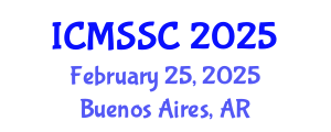 International Conference on Mathematics, Statistics and Scientific Computing (ICMSSC) February 25, 2025 - Buenos Aires, Argentina