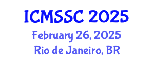 International Conference on Mathematics, Statistics and Scientific Computing (ICMSSC) February 26, 2025 - Rio de Janeiro, Brazil
