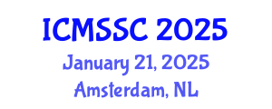 International Conference on Mathematics, Statistics and Scientific Computing (ICMSSC) January 21, 2025 - Amsterdam, Netherlands