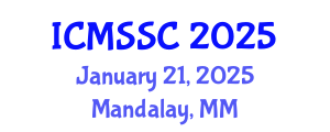 International Conference on Mathematics, Statistics and Scientific Computing (ICMSSC) January 21, 2025 - Mandalay, Myanmar