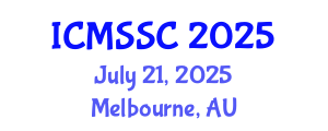 International Conference on Mathematics, Statistics and Scientific Computing (ICMSSC) July 21, 2025 - Melbourne, Australia
