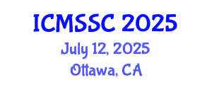 International Conference on Mathematics, Statistics and Scientific Computing (ICMSSC) July 12, 2025 - Ottawa, Canada