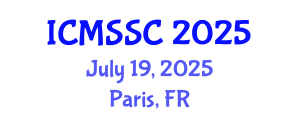 International Conference on Mathematics, Statistics and Scientific Computing (ICMSSC) July 19, 2025 - Paris, France