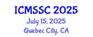 International Conference on Mathematics, Statistics and Scientific Computing (ICMSSC) July 15, 2025 - Quebec City, Canada