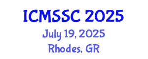 International Conference on Mathematics, Statistics and Scientific Computing (ICMSSC) July 19, 2025 - Rhodes, Greece
