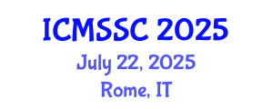 International Conference on Mathematics, Statistics and Scientific Computing (ICMSSC) July 22, 2025 - Rome, Italy