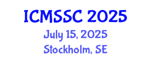 International Conference on Mathematics, Statistics and Scientific Computing (ICMSSC) July 15, 2025 - Stockholm, Sweden