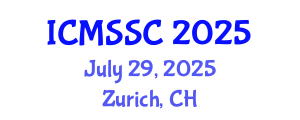 International Conference on Mathematics, Statistics and Scientific Computing (ICMSSC) July 29, 2025 - Zurich, Switzerland