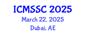 International Conference on Mathematics, Statistics and Scientific Computing (ICMSSC) March 22, 2025 - Dubai, United Arab Emirates