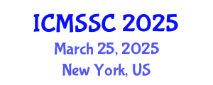 International Conference on Mathematics, Statistics and Scientific Computing (ICMSSC) March 25, 2025 - New York, United States