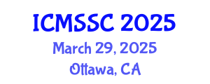 International Conference on Mathematics, Statistics and Scientific Computing (ICMSSC) March 29, 2025 - Ottawa, Canada