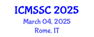 International Conference on Mathematics, Statistics and Scientific Computing (ICMSSC) March 04, 2025 - Rome, Italy