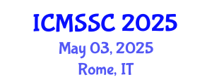International Conference on Mathematics, Statistics and Scientific Computing (ICMSSC) May 03, 2025 - Rome, Italy