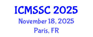 International Conference on Mathematics, Statistics and Scientific Computing (ICMSSC) November 18, 2025 - Paris, France