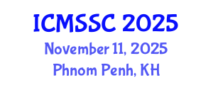 International Conference on Mathematics, Statistics and Scientific Computing (ICMSSC) November 11, 2025 - Phnom Penh, Cambodia