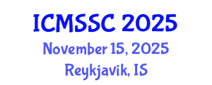 International Conference on Mathematics, Statistics and Scientific Computing (ICMSSC) November 15, 2025 - Reykjavik, Iceland