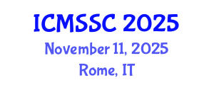 International Conference on Mathematics, Statistics and Scientific Computing (ICMSSC) November 11, 2025 - Rome, Italy