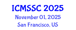 International Conference on Mathematics, Statistics and Scientific Computing (ICMSSC) November 01, 2025 - San Francisco, United States