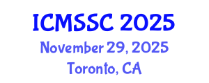 International Conference on Mathematics, Statistics and Scientific Computing (ICMSSC) November 29, 2025 - Toronto, Canada