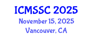 International Conference on Mathematics, Statistics and Scientific Computing (ICMSSC) November 15, 2025 - Vancouver, Canada