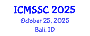 International Conference on Mathematics, Statistics and Scientific Computing (ICMSSC) October 25, 2025 - Bali, Indonesia