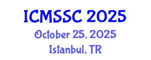 International Conference on Mathematics, Statistics and Scientific Computing (ICMSSC) October 25, 2025 - Istanbul, Turkey