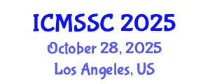 International Conference on Mathematics, Statistics and Scientific Computing (ICMSSC) October 28, 2025 - Los Angeles, United States