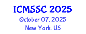 International Conference on Mathematics, Statistics and Scientific Computing (ICMSSC) October 07, 2025 - New York, United States