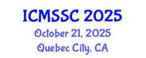 International Conference on Mathematics, Statistics and Scientific Computing (ICMSSC) October 21, 2025 - Quebec City, Canada