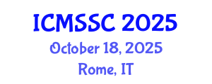 International Conference on Mathematics, Statistics and Scientific Computing (ICMSSC) October 18, 2025 - Rome, Italy