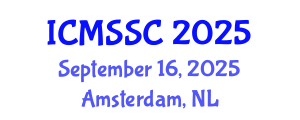 International Conference on Mathematics, Statistics and Scientific Computing (ICMSSC) September 16, 2025 - Amsterdam, Netherlands