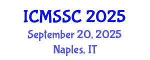 International Conference on Mathematics, Statistics and Scientific Computing (ICMSSC) September 20, 2025 - Naples, Italy